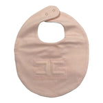 Elisabetta Franchi Bavetta Tinta Unita Logata per Neonata ENBA045 ROSA ELISABETTA FRANCHI 