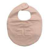 Elisabetta Franchi Bavetta Tinta Unita Logata per Neonata ENBA045 ROSA ELISABETTA FRANCHI 