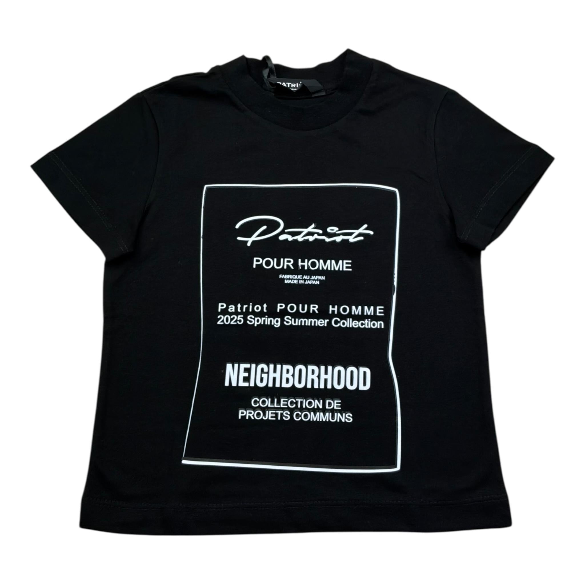 Patriot T-Shirt Girocollo Tinta Unita con Stampa per Neonato PTS006X NERO PATRIOT 