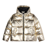 MICHAEL KORS giubbino tinta unita con cappuccio Oro per Bambina R30187 ORO MICHAEL KORS 