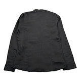 Madd Camicia Manica Lunga tinta unita Collo Coreano Nero per Bambino MAJ2011 NERO MADD 
