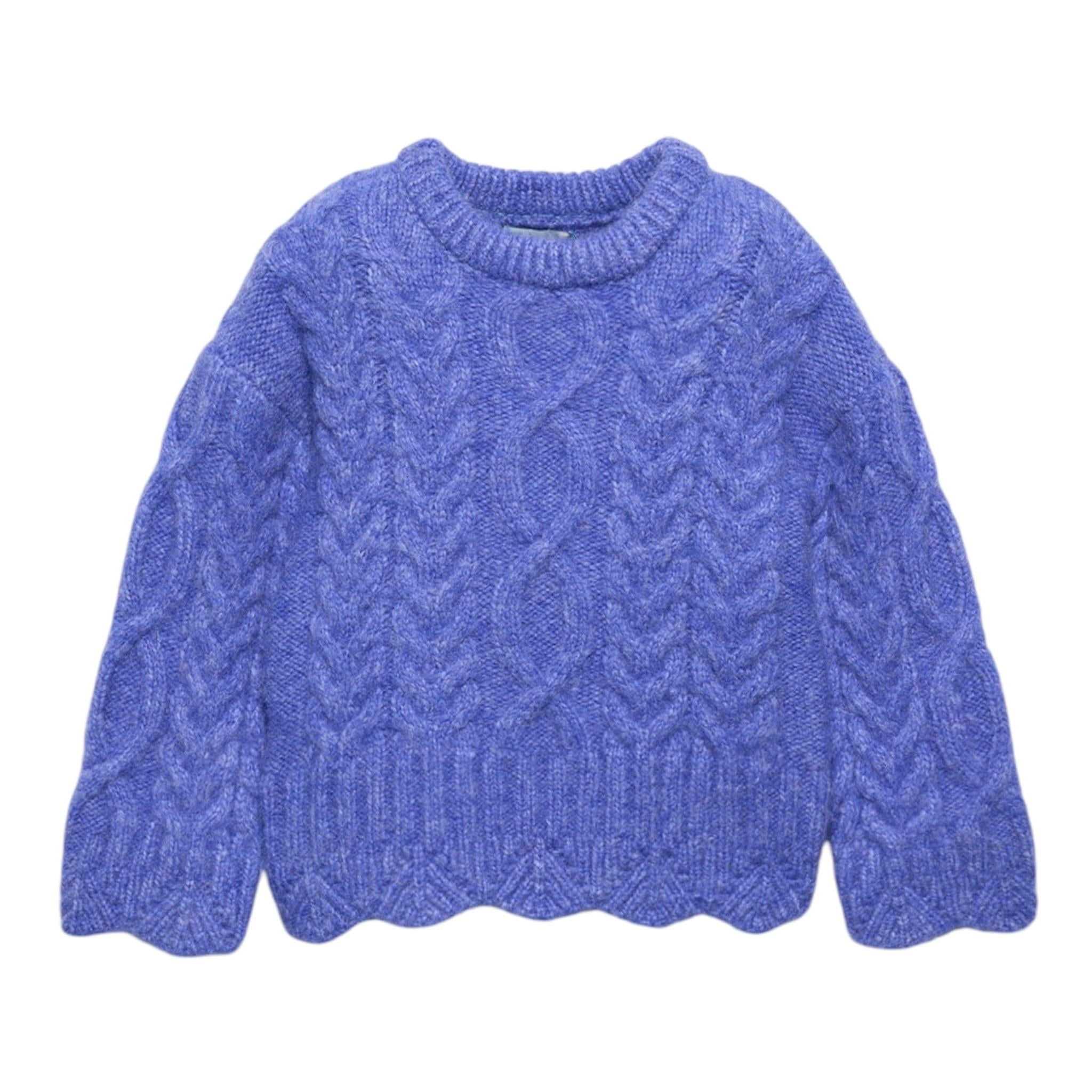 ABEL & LULA maglia girocollo tinta unita Celeste per Bambina 5827 CELESTE ABEL & LULA 