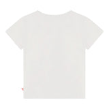 BillIEBLUSH t-shirt tinta unita girocollo con paillettes Bianco per Bambina U20493J BIANCO BillIEBLUSH 