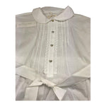 Zhoe & Tobiah Abito Mezza Manica Tiinta Unita con Cinturino per Bambina RT7F BIANCO ZHOE & TOBIAH 