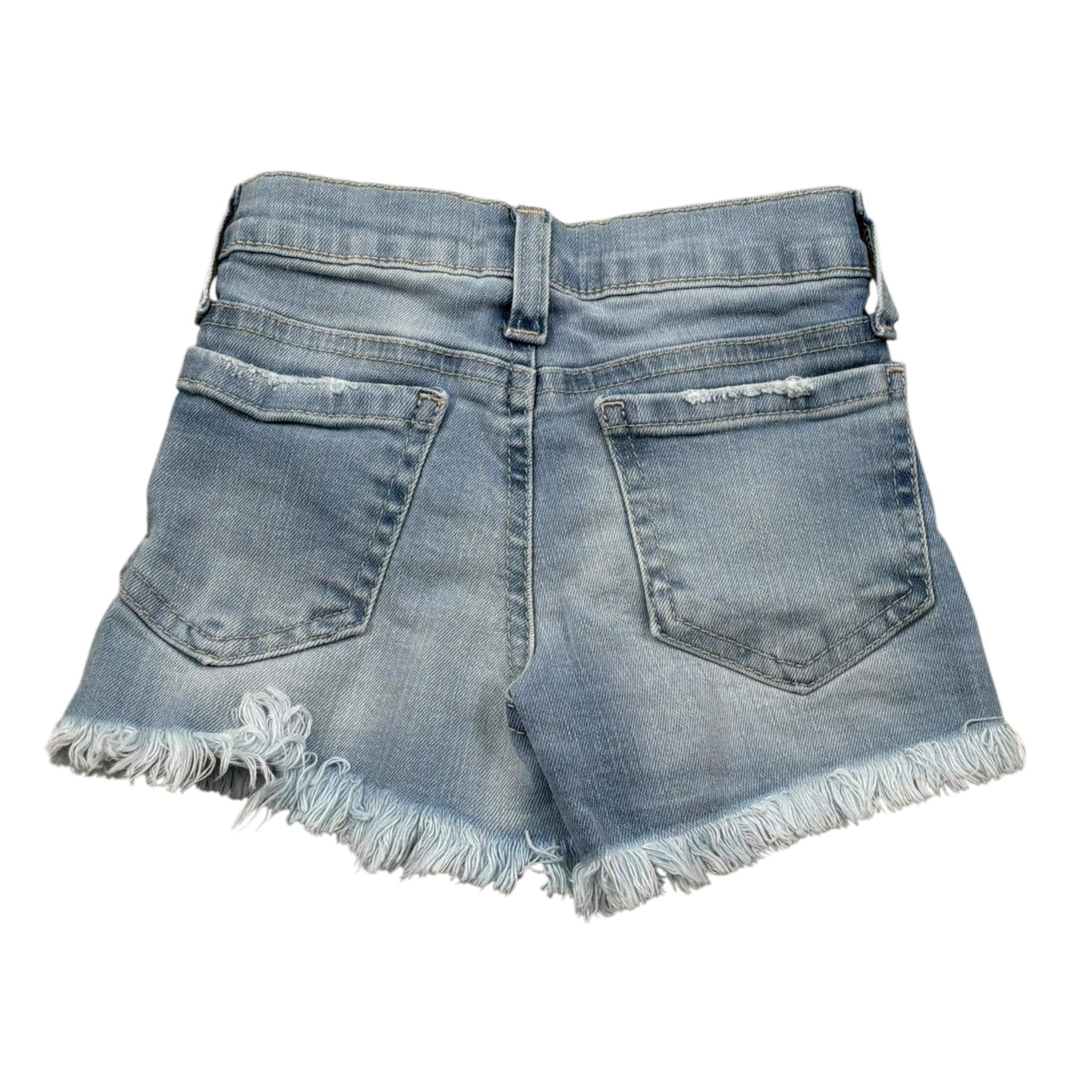 M+E' Short In Denim Tinta Unita con Girovita Regolabile per Neonata UE1691 AZZURRO M+E' 