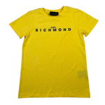 John Richmond T-Shirt Girocollo Tinta Unita con Logo per Bambino RBP26008TS GIALLO JOHN RICHMOND 