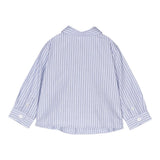 Emporio Armani Camicia Tinta Unita con Manica Lunga Fantasia A Righe per Neonato 6DHCJD AZZURRO EMPORIO ARMANI 