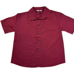 Paolo Pecora Camicia Mezza Manica Tinta Unita per Bambino PP4301 BORDEAUX PAOLO PECORA 