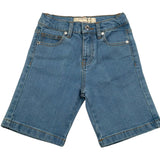 Trussardi Bermuda In Denim Tinta Unita con Logo per Bambino TBP26092BE AZZURRO TRUSSARDI 