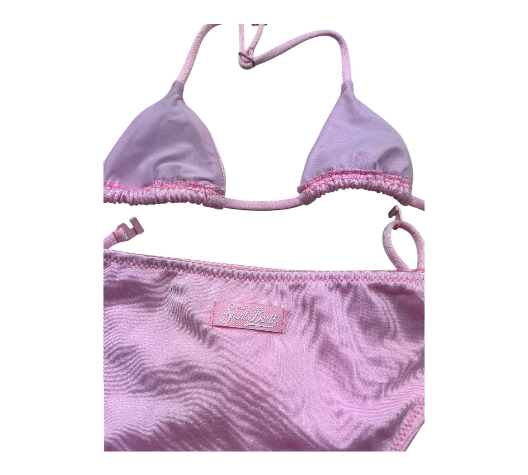 Saint Barth Costume 2 Pezzi Triangolo-Mutandina per Bambina SHINYY ROSA SAINT BARTH 