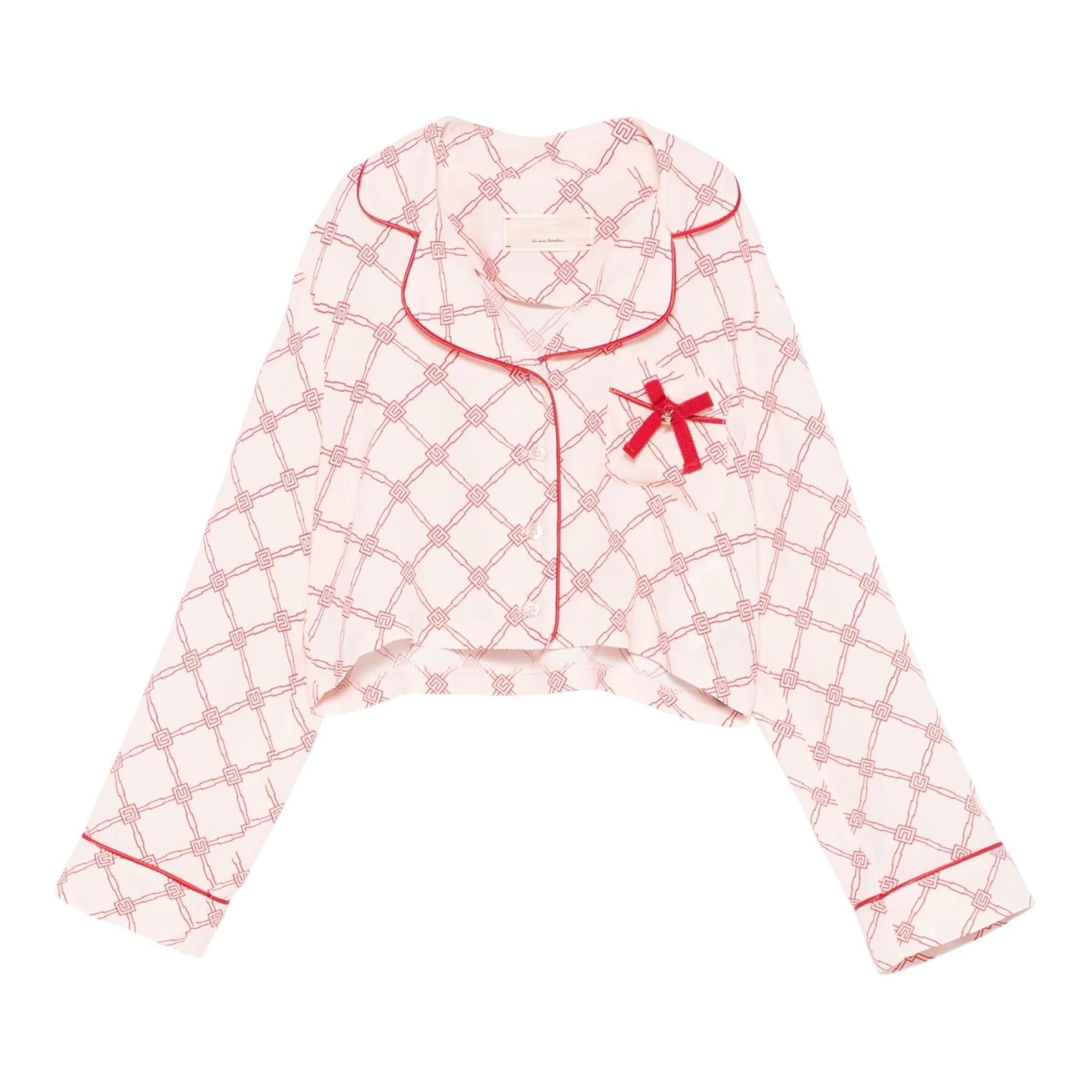 Elisabetta Franchi Camicia Manica Lunga Tinta Unita per Bambina EFCA259 ROSA ELISABETTA FRANCHI 