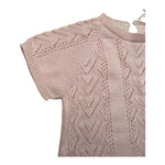 Wedoble Pagliaccetto Mezza Manica Tinta Unita con Trafori per Neonata V2502305B ROSA WEDOBLE 