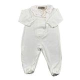 La Stupenderia Tutina Tinta Unita con Stampa per Neonata TBTT67 PANNA/ROSA LA STUPENDERIA 