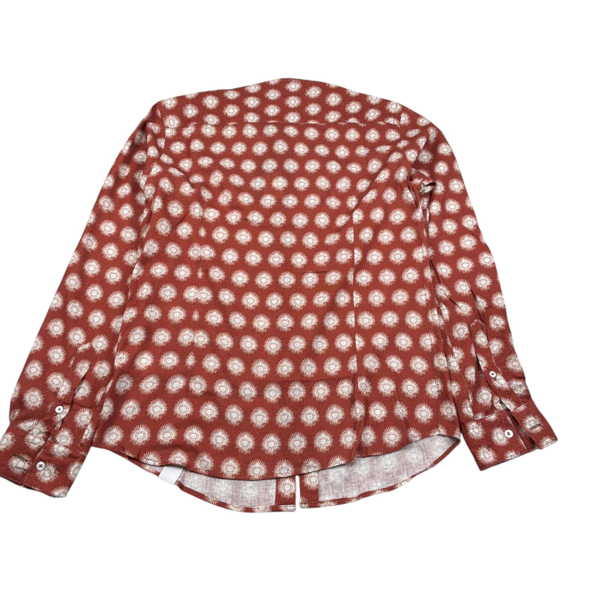 Paolo Pecora Camicia tinta unita con Fantasia Ruggine per Bambino P3700 RUGGINE PAOLO PECORA 