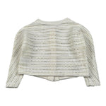 Lalalu' Cardigan In Maglia Traforato per Bambina MGL70MB PANNA LALALU' 