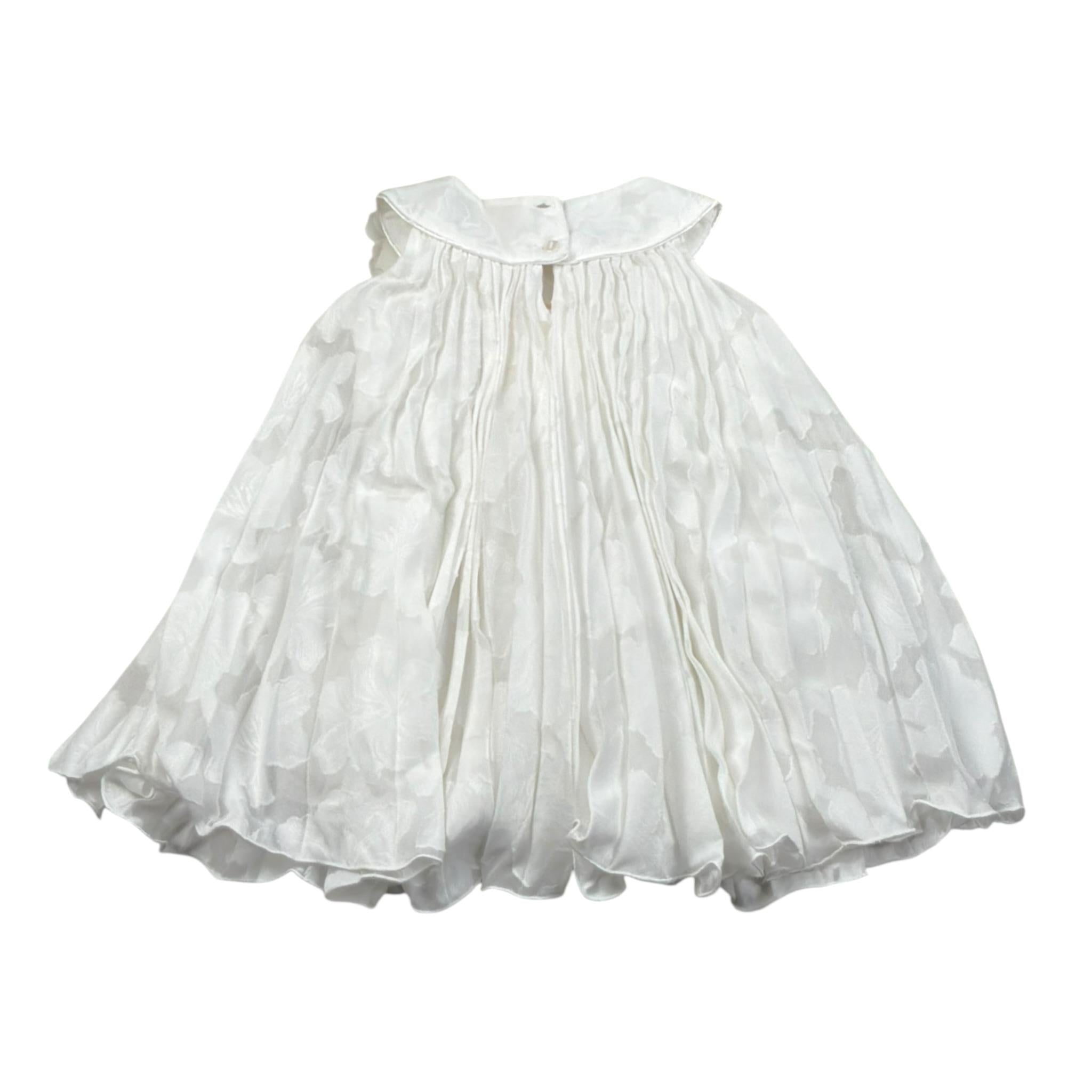 Illiana Abito Tinta Unita Giromanica per Neonata 503F BIANCO ILLIANA 