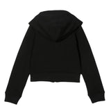PATRIZIA PEPE felpa con zip e cappuccio tinta unita Nero per Bambina 17M0823 NERO PATRIZIA PEPE 