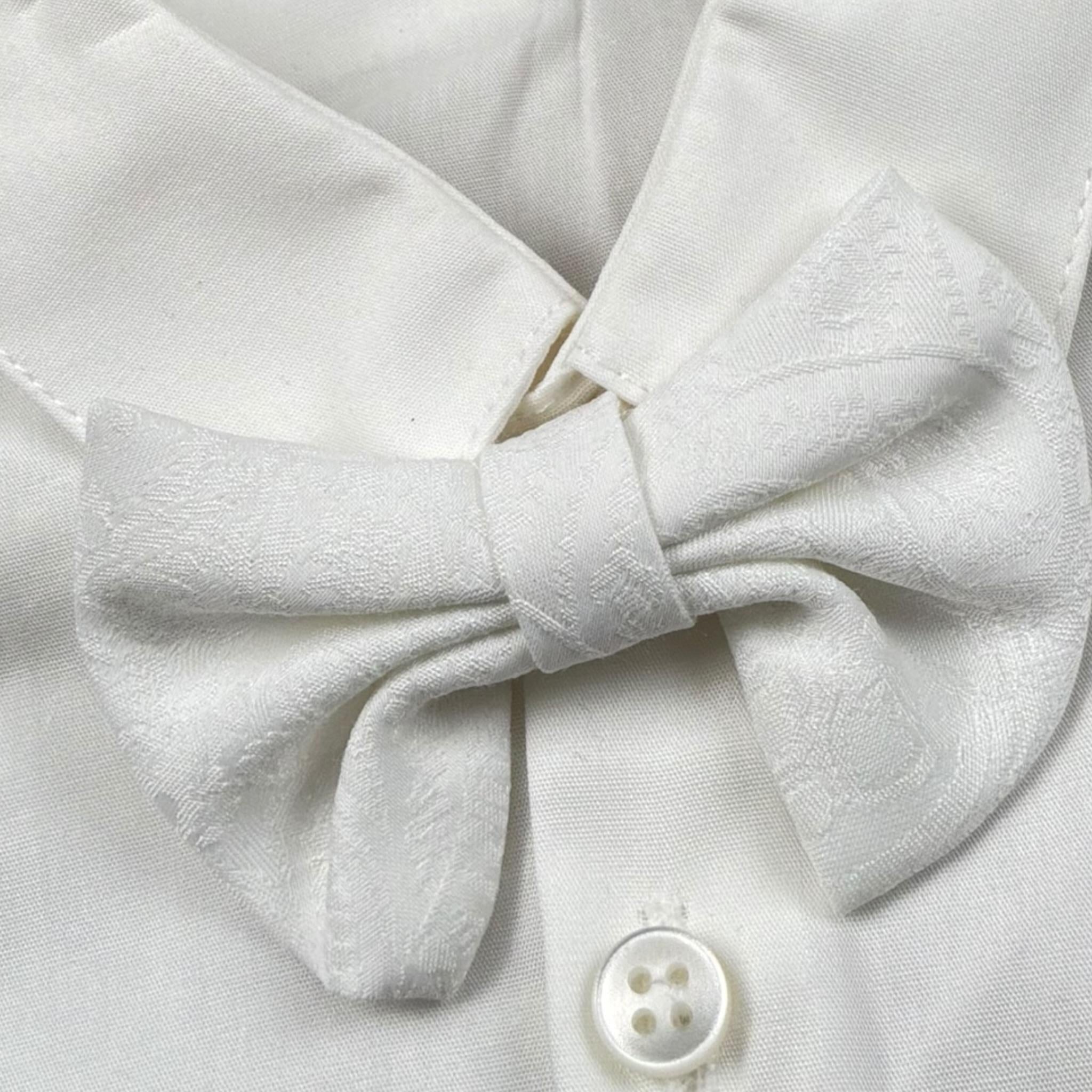 Isabel & Martinez Set Camicia-Papillion Tinta Unita per Neonato IM24B91 BIANCO ISABEL & MARTINEZ 