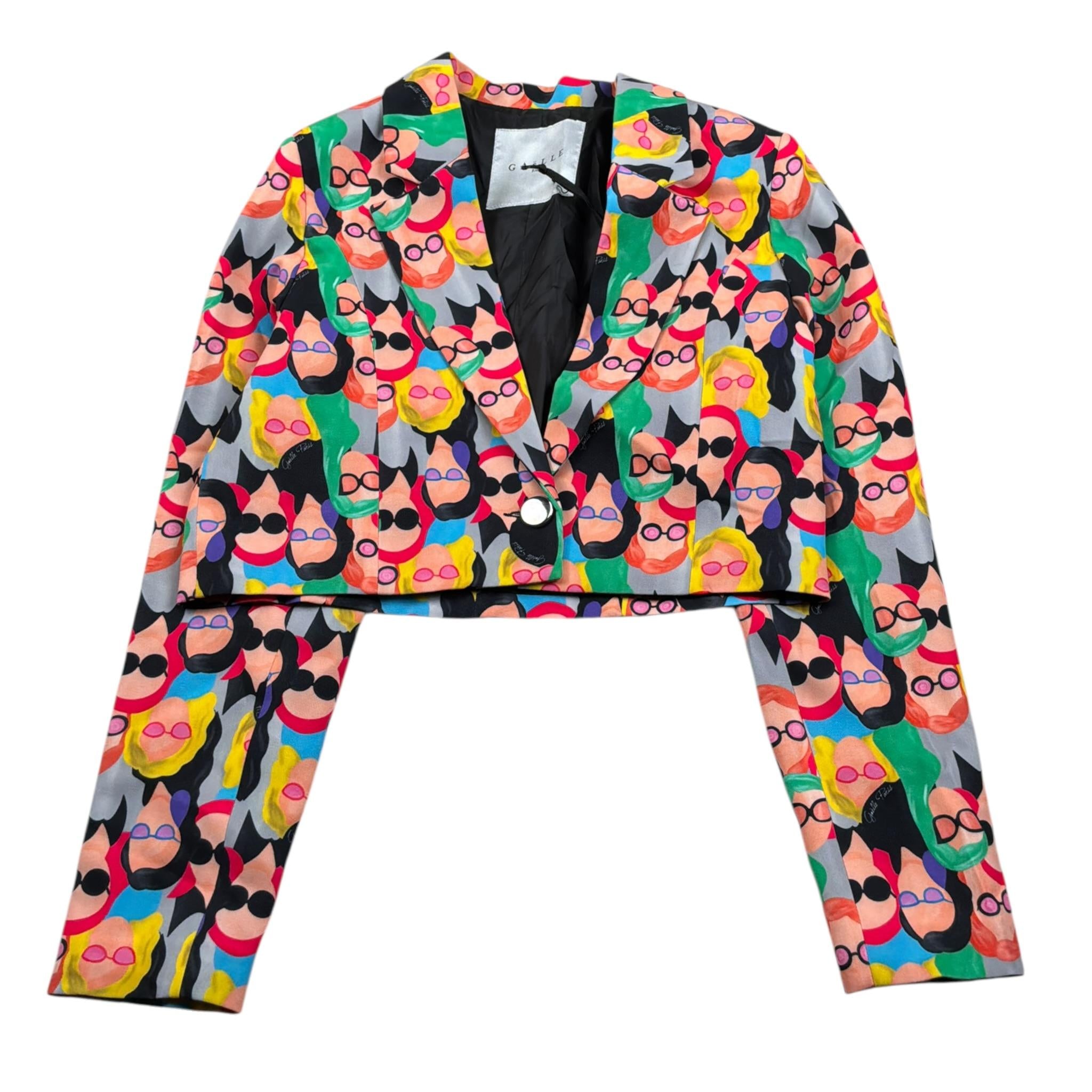 Gaelle Giacca Modello Crop Stampa Fantasia Multicolor per Bambina JY00037 MULTICOLOR GAELLE 