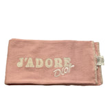 BABY DIOR sciarpa tinta unita con logo Rosa per Bambina D2B1ECH1 ROSA BABY DIOR 