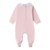 Minibanda Tutina Manca Lunga Tinta Unita con Cuore per Neonata 3B773 ROSA MINIBANDA 