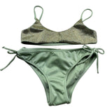 Saint Barth Costume 2 Pezzi Fascia-Mutandina per Bambina SHINY VERDE SAINT BARTH 