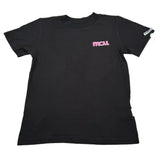Mcu T-Shirt Girocollo tinta unita con Stampa Nero per Bambina MCU0126 NERO MCU 