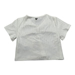 Dixie T-Shirt Tinta Unita Modello Crop per Bambina MBB4070G74 BIANCO DIXIE 