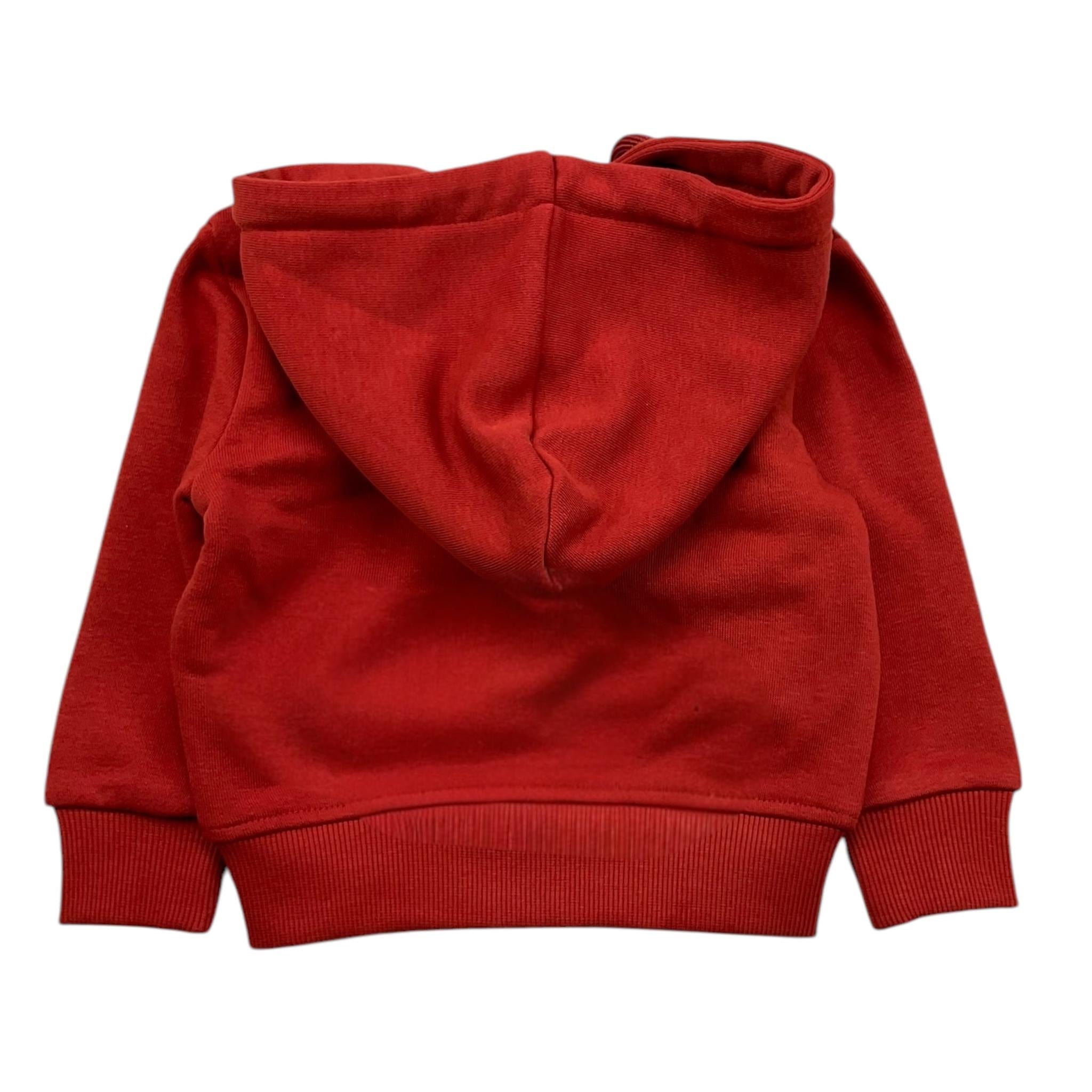 TRUSSARDI felpa con zip e cappuccio tinta unita Rosso per Neonato TIA25023 ROSSO TRUSSARDI 