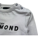 John Richmond Shirt Girocollo Tinta Unita con Logo per Neonato RIP26009TS GRIGIO JOHN RICHMOND 