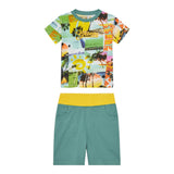 Guess Completo 2 Pezzi T-Shirt-Bermuda per Bambino N5GG11K8HM4 VERDE GUESS 