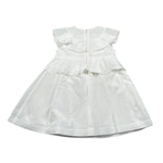 Elisabetta Franchi Abito Tinta Unita con Rouches per Bambina EGAB198XJ BIANCO ELISABETTA FRANCHI 