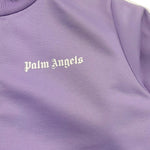 Palm Angels Felpa Tinta Unita con Zip E Logo per Bambina PGBD001F22FAB001 LILLA PALM ANGELS 