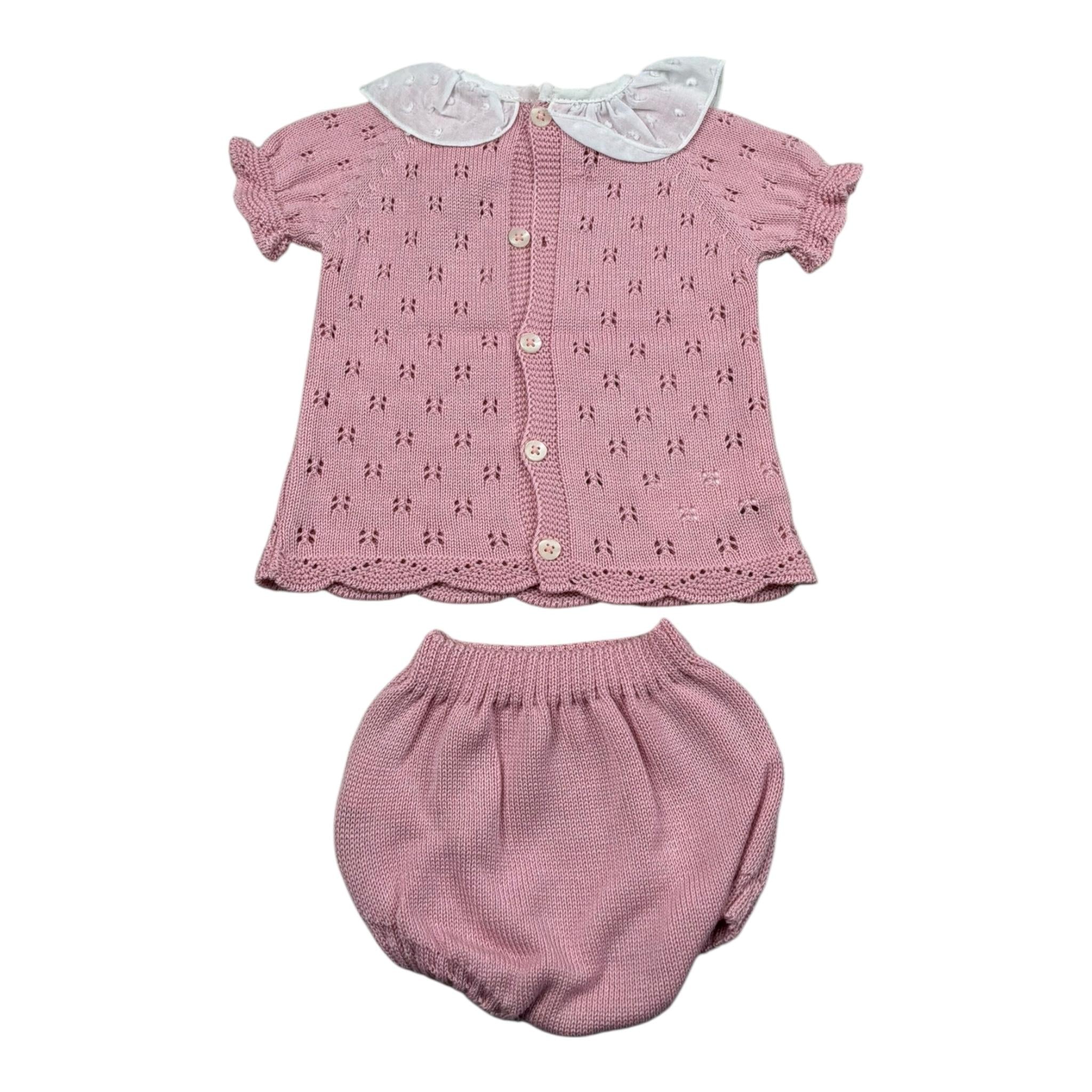 Mac Ilusio'N Completo 2 Pezzi Maglia-Coulotte per Neonata 9621 ROSA MAC ILUSIO'N 