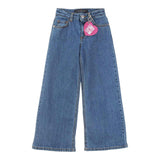 John Richmond Jeans Tingta Unita Modello A Palazzo Con Girovita Regolabile Blu Per Bambina