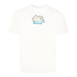 Missoni T-Shirt Girocollo Tinta Unita con Stampa per Bambino GW8P51 BIANCO MISSONI 