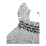 Please Camicia Giromanica Tinta Unita per Bambina CC00300G71J BIANCO PLEASE 