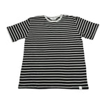 Paolo Pecora T-Shirt Girocollo tinta unita con Stampa A Righe Nero per Bambino P2668 NERO PAOLO PECORA 