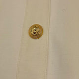 BALMAIN gonna tinta unita con finti bottoni Bianco per Bambina BT7A01J0035 BIANCO BALMAIN 