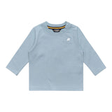K-WAY shirt girocollo tinta unita con logo Azzurro per Neonato K6123WWXXX AZZURRO K-WAY 