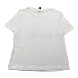 Naice T-Shirt Girocollo Tinta Unita con Stampa In Contrasto per Bambina 24128 BIANCO NAICE 