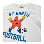 Saint Barth T-Shirt Girocollo Tinta Unita con Stampa per Bambino 00195L BIANCO SAINT BARTH 