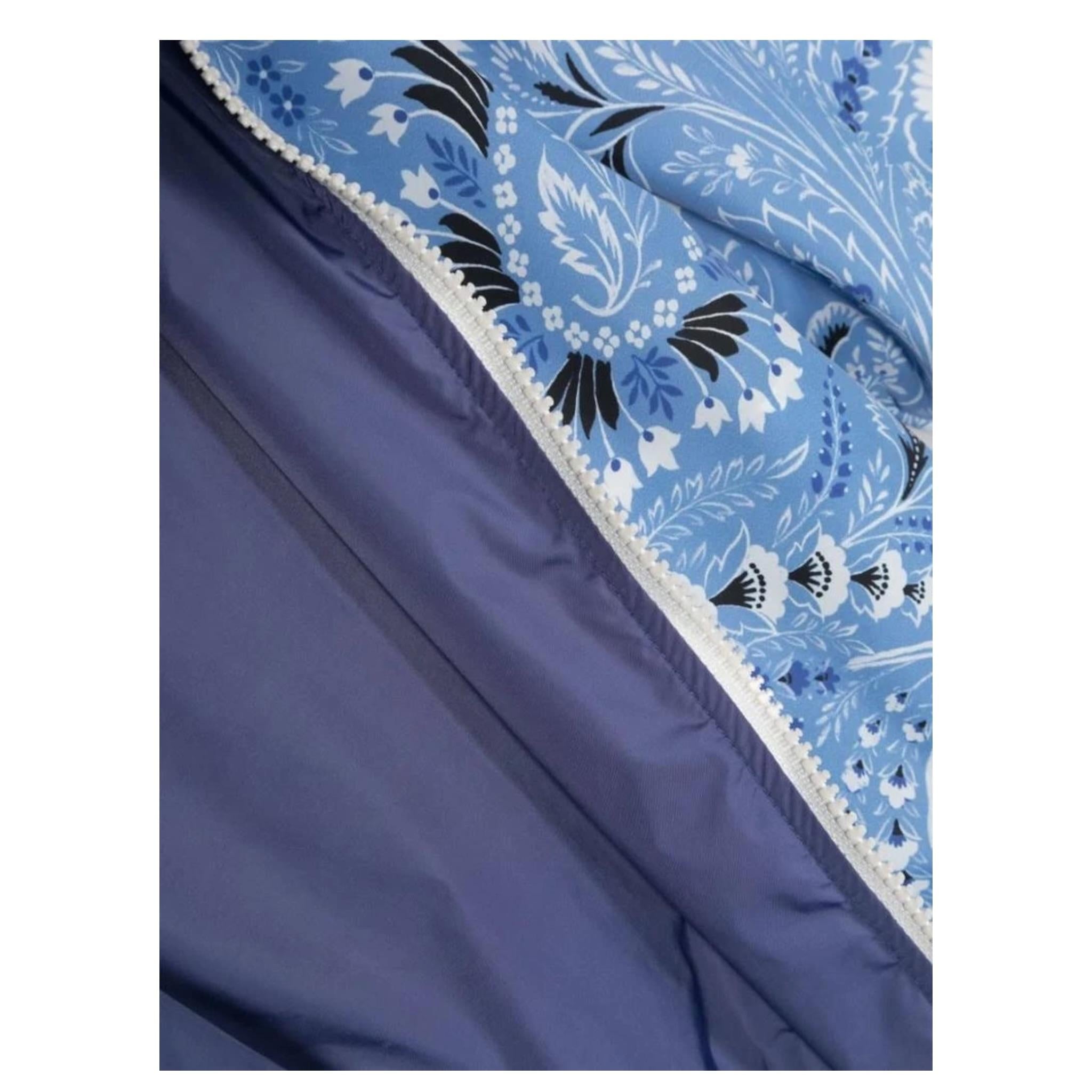 Etro Giubbino Tinta Unita Stampa Fantasia con Cappuccio per Bambino GU2P47 AZZURRO ETRO 