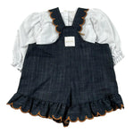 Coco' Et Mama' Completo 2 Pezzi Camicia-Salopette per Neonata EELTTRABABY BLU COCO' ET MAMA' 