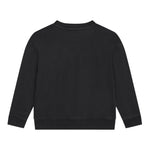 KARL LAGERFELD felpa chiusa girocollo tinta unita con logo Nero per Bambino W60314 NERO KARL LAGERFELD 