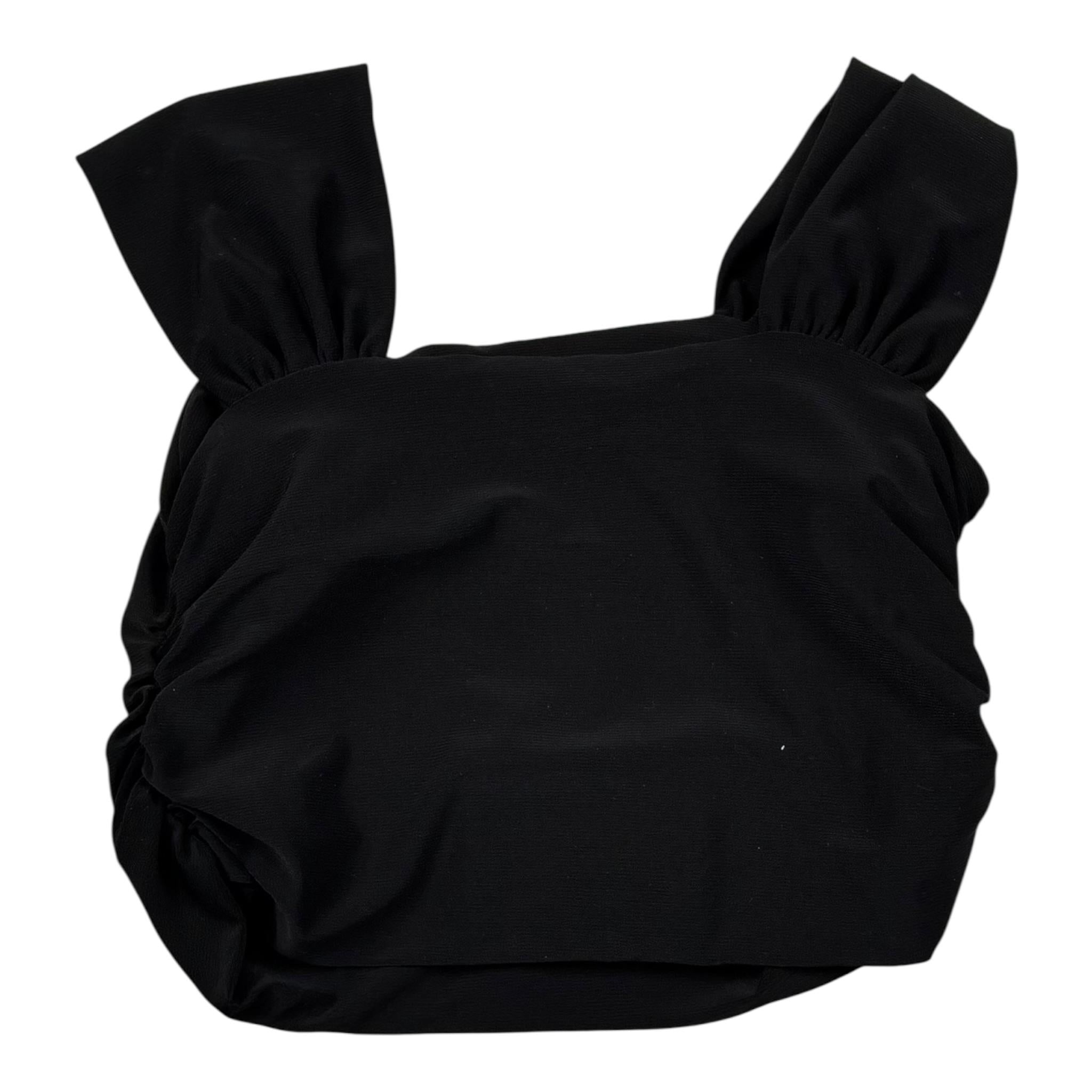 Lu Lu By Miss Grant Top Tinta Unita A Bretelle per Bambina LL3489 NERO LU LU BY MISS GRANT 