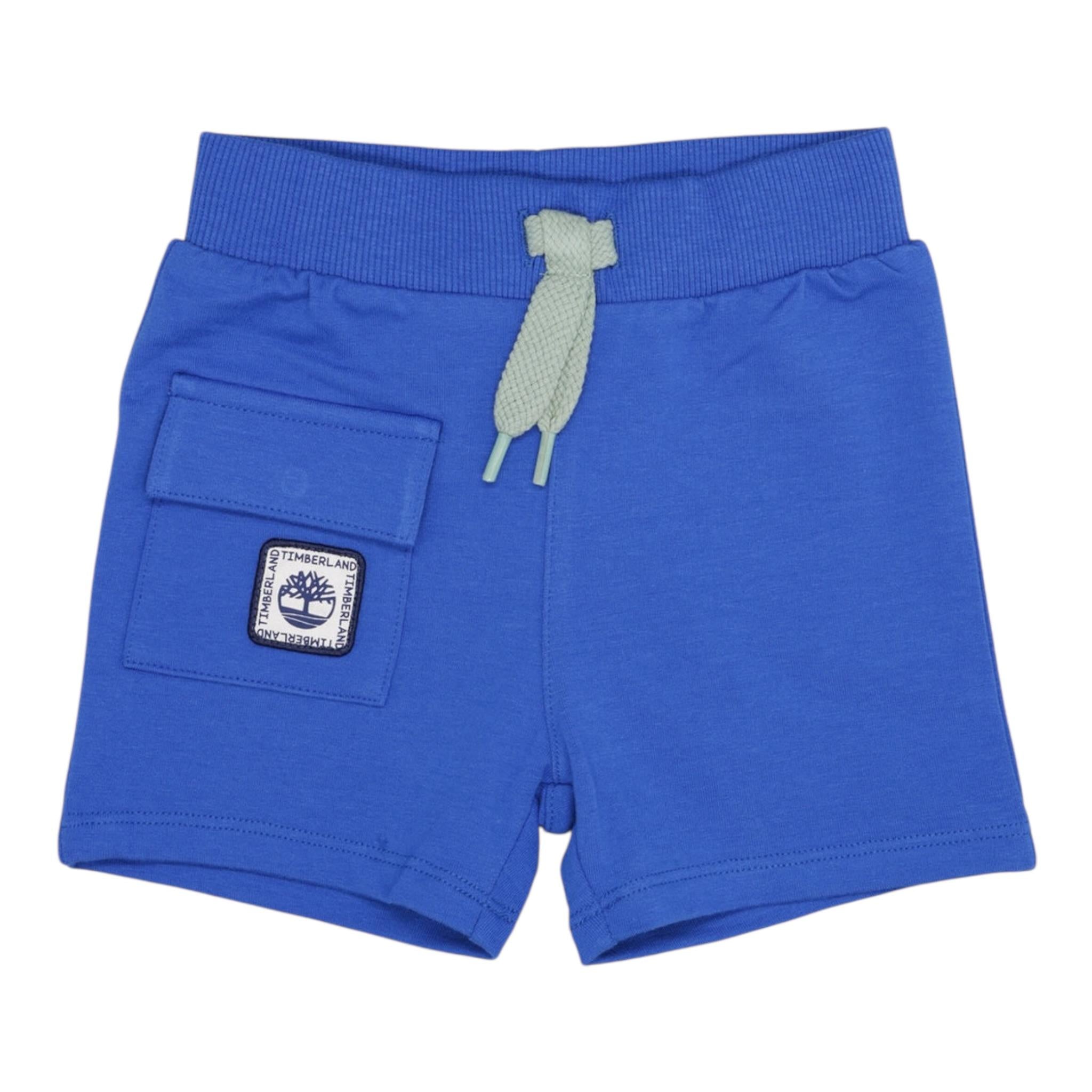 Timberland Bermuda Tinta Unita con Stampa per Neonato T60392X BLU TIMBERLAND 