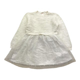 CARRE'MENT BEAU abito tinta unita con tulle  Bianco per Bambina Y30197 BIANCO CARRE'MENT BEAU 