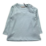 Trussardi Shirt Girocollo Tinta Unita con Logo per Neonata TIP26013TS VERDE ACQUA TRUSSARDI 