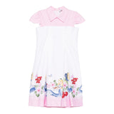 Monnalisa Abito Mezza Manica Bicolore per Bambina 11E920X BIANCO/ROSA MONNALISA 